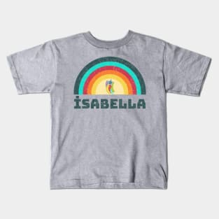 İsabella- Rainbow faded retro style Kids T-Shirt